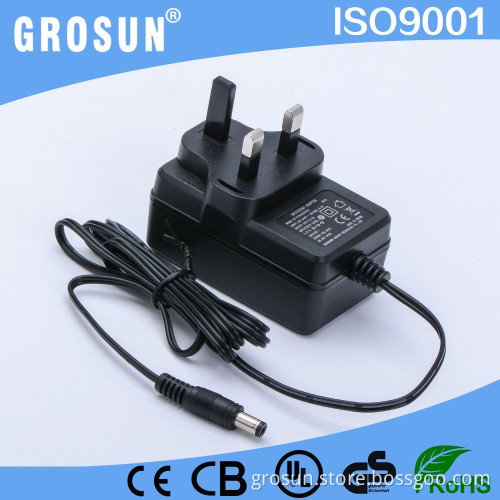 Hot Transformer 100-240V AC to 9W DC Power Adapter 18V 0.5A 3Pin UK Plug Wall Mounted AC Adapter with CE UL FCC